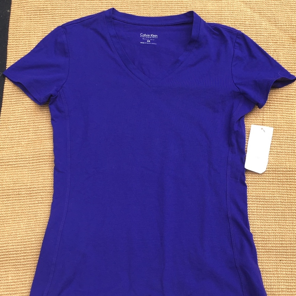 Calvin Klein  NWTWomen's Royal Blue Top- Performance -Quick Dry - Size XS